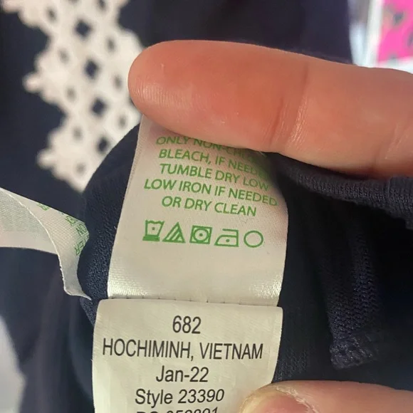 Lilly Pulitzer Navy and White Dress - Picture 9 of 9